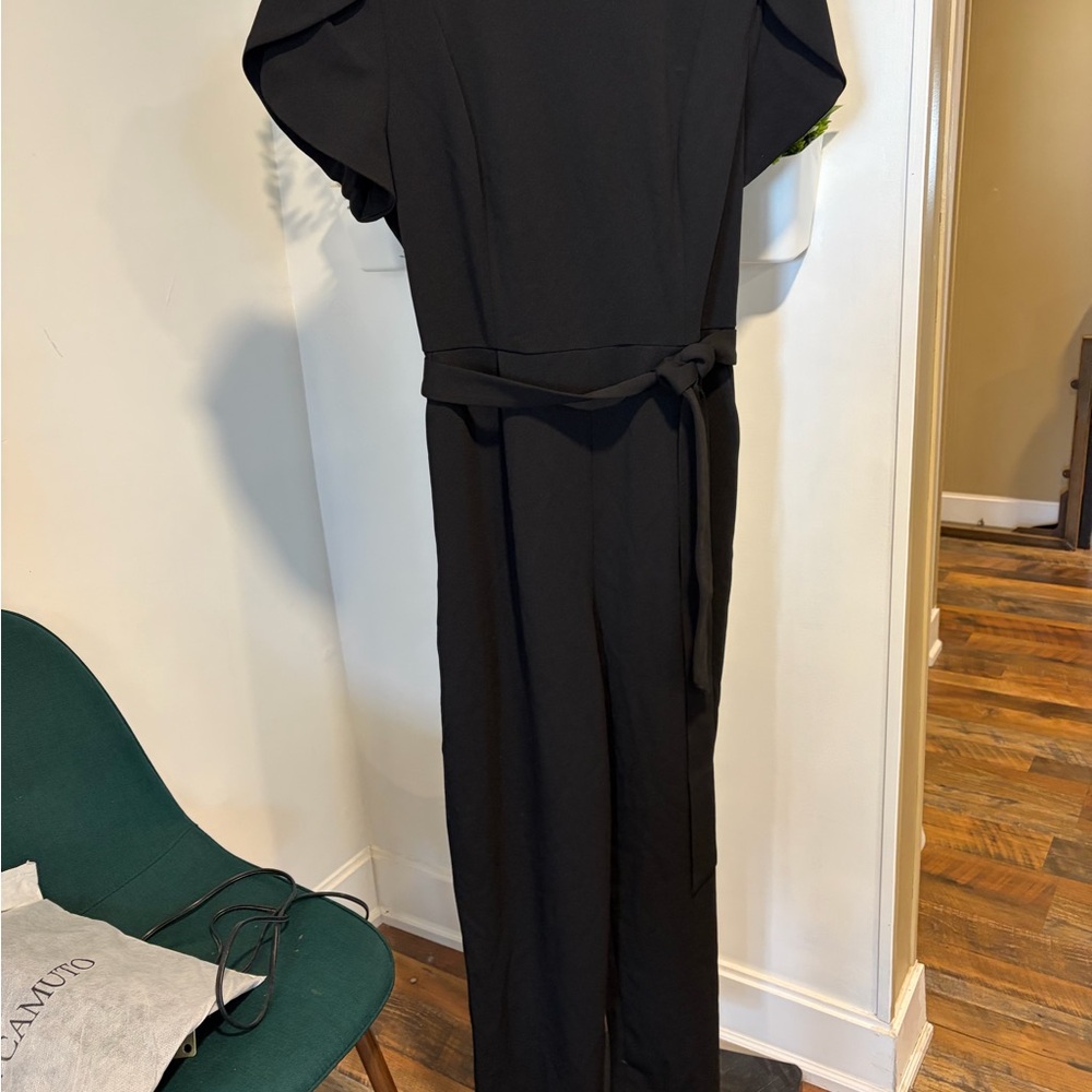 Calvin Klein Black Women's Jumpsuit with Tie Waist